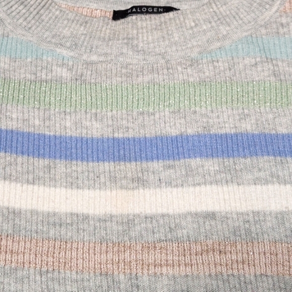 Halogen X Atlantic Pacific Shimmer Striped Sweater - Picture 6 of 6